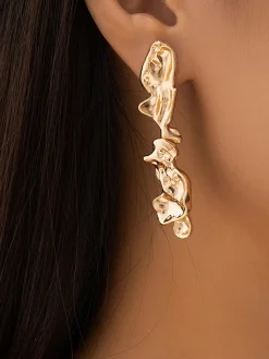 COMMENSE Lava Shaped Stud Earrings* Earrings|Accessories