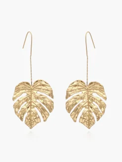 COMMENSE Leaf Drop Earnings* Earrings|Accessories