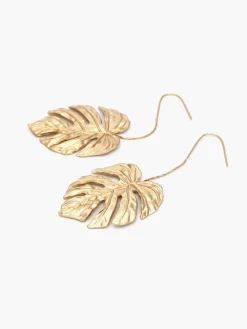 COMMENSE Leaf Drop Earnings* Earrings|Accessories