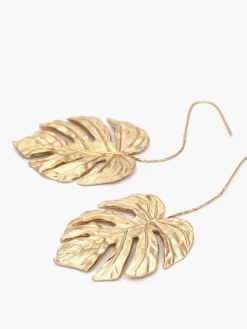 COMMENSE Leaf Drop Earnings* Earrings|Accessories