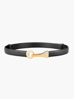 COMMENSE Leather Gold Buckle Belt* Belts & Chain|Accessories
