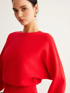 COMMENSE Leg-Of Mutton Cinched Sweater* Sweater Tops|Sweaters & Cardigans