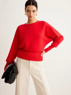 COMMENSE Leg-Of Mutton Cinched Sweater* Sweater Tops|Sweaters & Cardigans
