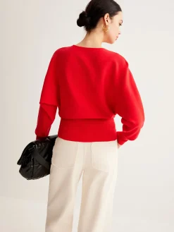 COMMENSE Leg-Of Mutton Cinched Sweater* Sweater Tops|Sweaters & Cardigans