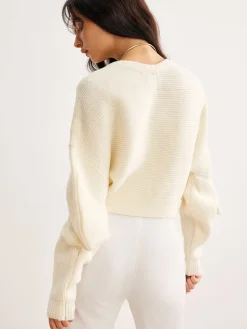 COMMENSE Leg-Of-Mutton Sleeve Metal Cardigan* Cardigans|Sweaters & Cardigans