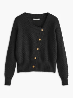 COMMENSE Leisure Asymmetrical Button Cardigan* Cardigans|Sweaters & Cardigans