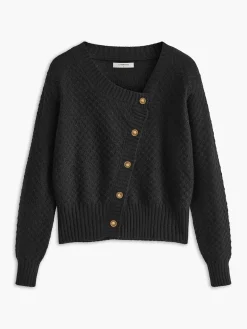 COMMENSE Leisure Asymmetrical Button Cardigan* Cardigans|Sweaters & Cardigans