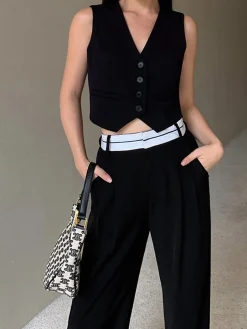 COMMENSE Leisure Button Up Vest* Outerwear|Vests
