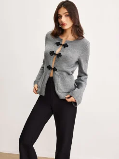 COMMENSE Leisure Chinese Knot Button Cardigan* Cardigans|Sweaters & Cardigans