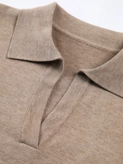 COMMENSE Leisure Collared Pullover Sweater* Sweater Tops|Sweaters & Cardigans