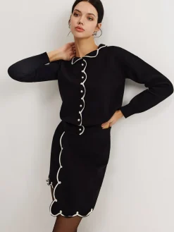 COMMENSE Leisure Contrast Trim Sweater Co-ords* Sweater Tops|Sweaters & Cardigans