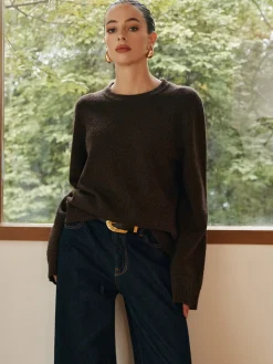 COMMENSE Leisure Cozy Draped Sweater* Sweater Tops|Sweaters & Cardigans