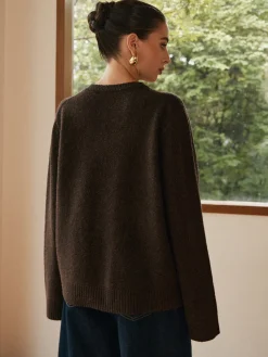 COMMENSE Leisure Cozy Draped Sweater* Sweater Tops|Sweaters & Cardigans