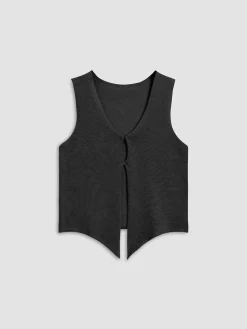 COMMENSE Leisure Hook-and-Eye Vest* Sweater Vests|Sweaters & Cardigans