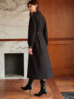 COMMENSE Leisure Metal Detail Belted Coat* Outerwear|Coats