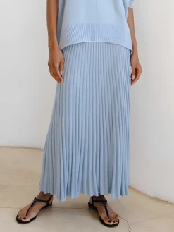 COMMENSE Leisure Pleated Knit Skirt* Skirts|Knitwear