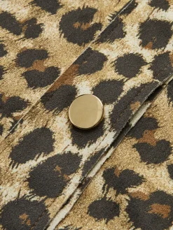 COMMENSE Leopard Breasted Polo Jacket* Outerwear|Jackets