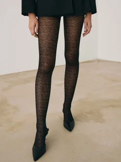 COMMENSE Leopard Pattern Sheer Tights* Socks & Tights|Accessories