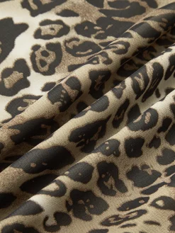 COMMENSE Leopard Print V-Neck Sleeveless Dress* Dresses