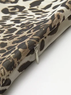 COMMENSE Leopard Print V-Neck Sleeveless Dress* Dresses