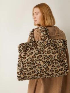 COMMENSE Leopard Printed Fuzzy Shoulder Bag* Bags|Accessories
