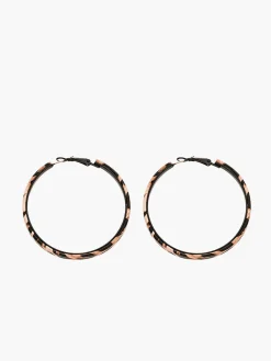 COMMENSE Leopard Printed Hoop Earrings* Earrings|Accessories