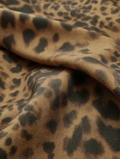 COMMENSE Leopard Printed Lapel Trench Coat* Outerwear|Tops