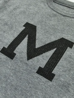 COMMENSE Letter Printed Loose Sweater* Sweater Tops|Sweaters & Cardigans