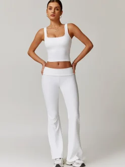 COMMENSE Lettuce Trim Jersey Bodycon Active Top* Activewear|Matching Sets