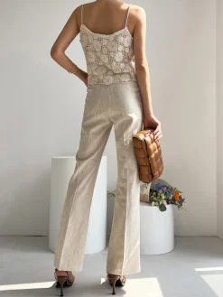 COMMENSE Linen Blends Straight Leg Pants* Pants|Bottoms