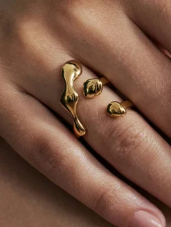 COMMENSE Liquid Lava Adjustable Open Ring* Rings & Bracelets|Accessories