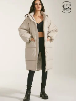 COMMENSE Long Hooded Puffer Parka Coat* Outerwear|Coats
