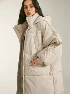 COMMENSE Long Hooded Puffer Parka Coat* Outerwear|Coats