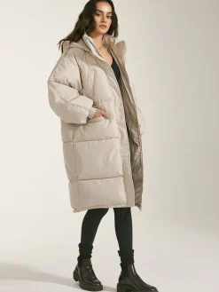 COMMENSE Long Hooded Puffer Parka Coat* Outerwear|Coats