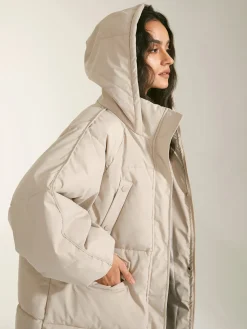 COMMENSE Long Hooded Puffer Parka Coat* Outerwear|Coats