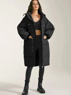 COMMENSE Long Hooded Puffer Parka Coat* Outerwear|Coats