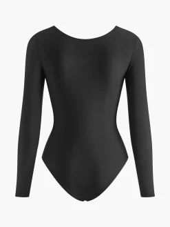 COMMENSE Long Sleeve Cutout Jersey Bodysuit* Bodysuits|Bodysuits