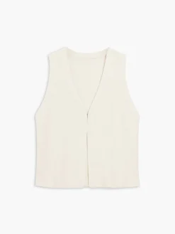 COMMENSE Main Character Rib Sweater Vest* Sweater Vests|Sweaters & Cardigans