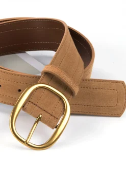COMMENSE Matte Golden Buckle Belt* Belts & Chain|Accessories