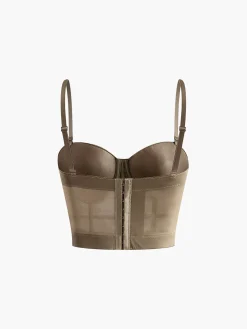 COMMENSE Mesh Corset With Metal Chain* Corset Tops|Tops