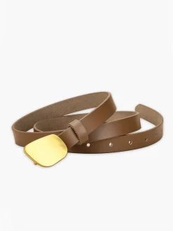 COMMENSE Metal Buckle Leather Belt* Belts & Chain|Accessories