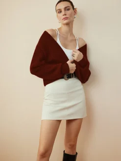 COMMENSE Metal Button Wrap Cardigan* Cardigans|Sweaters & Cardigans