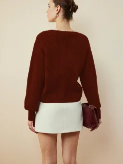 COMMENSE Metal Button Wrap Cardigan* Cardigans|Sweaters & Cardigans