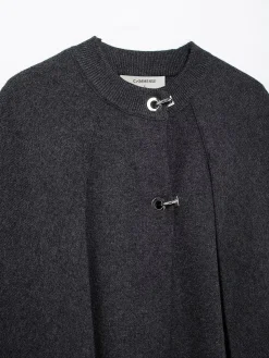 COMMENSE Metal-Detail Cloak Knit Outerwear* Sweater Tops|Outerwear