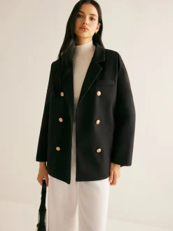 COMMENSE Metal-Detail Lapel Blazer* Outerwear|Blazers