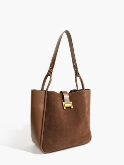 COMMENSE Metal-Detail Panel Tote Bag* Accessories