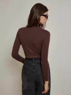 COMMENSE Metal-Detail Piping Jersey Top* T-shirts|Tops