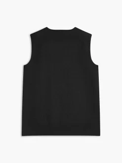COMMENSE Metal-Detail Plain Sweater Vest* Vests|Knitwear