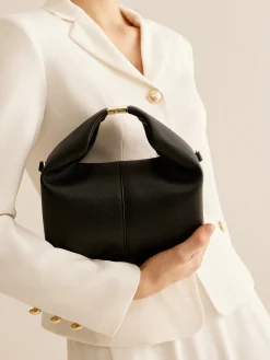 COMMENSE Metal-Detail Top Handle Rounded Bag* Bags|Accessories