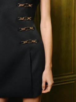COMMENSE Metal-Detail Zipper Tank Dress* Dresses